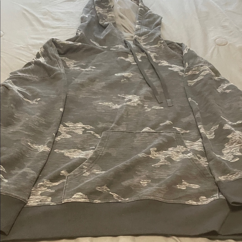 Gray Camouflage Men's Hoodie